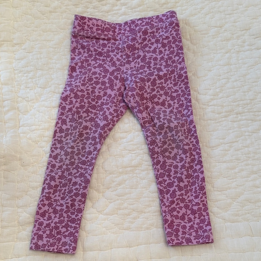 Crewcuts Purple Floral Kids Leggings